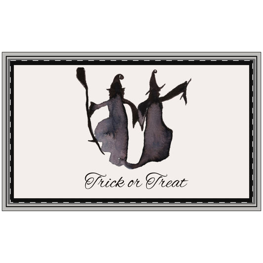 Witchy Welcome Doormat - Halloween Home Decor, Seasonal Entryway Rug, Spooky Entry Mat, Fun Halloween Gift, Trick or Treat Decor