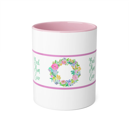 Wing Light Art Designs Best Mom Ever Mother's Day Accent Mugs, 11oz