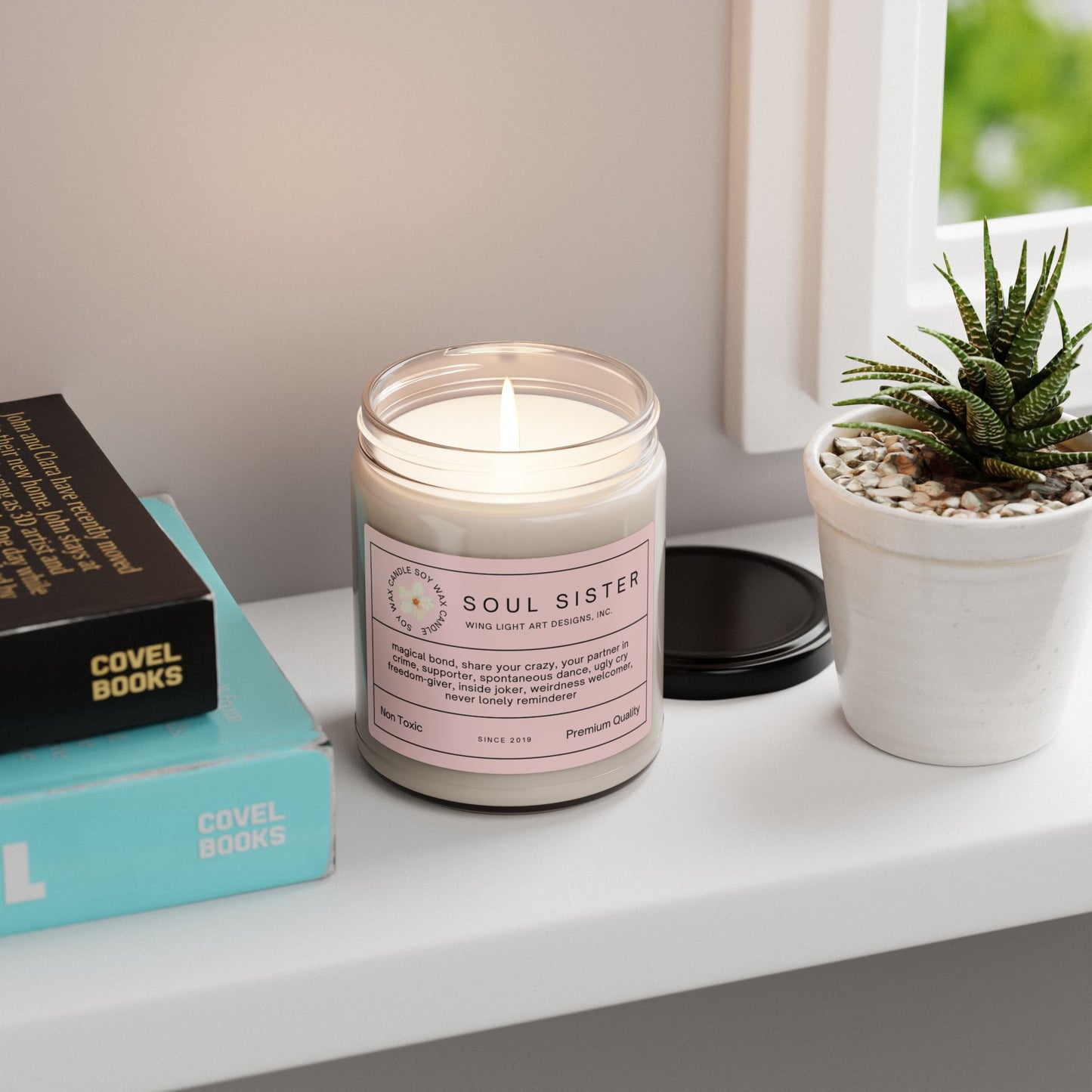 Soy Candle - Soul Sister, Best Friend Birthday Gift, 9oz