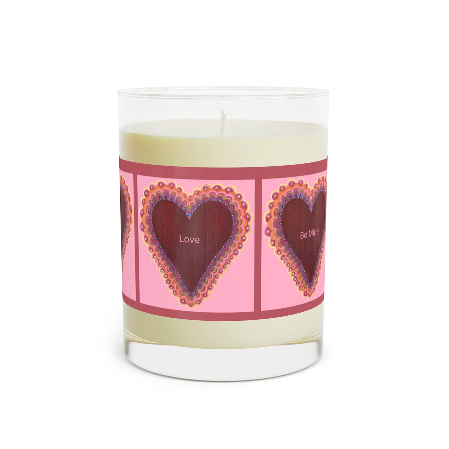 Wing Light Art Designs Conversation Hearts Scented Candle - Full Glass, 11oz