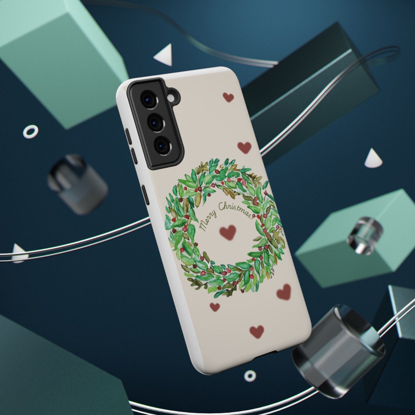 Merry Christmas Phone Case for iPhone 16, 16 Plus, 16 Pro 16 Pro Max, iPhone 15, 15 Plus, 15 Pro 15 Pro Max, Plus 14, 13, 12 and 11 Impact-Resistant Cases