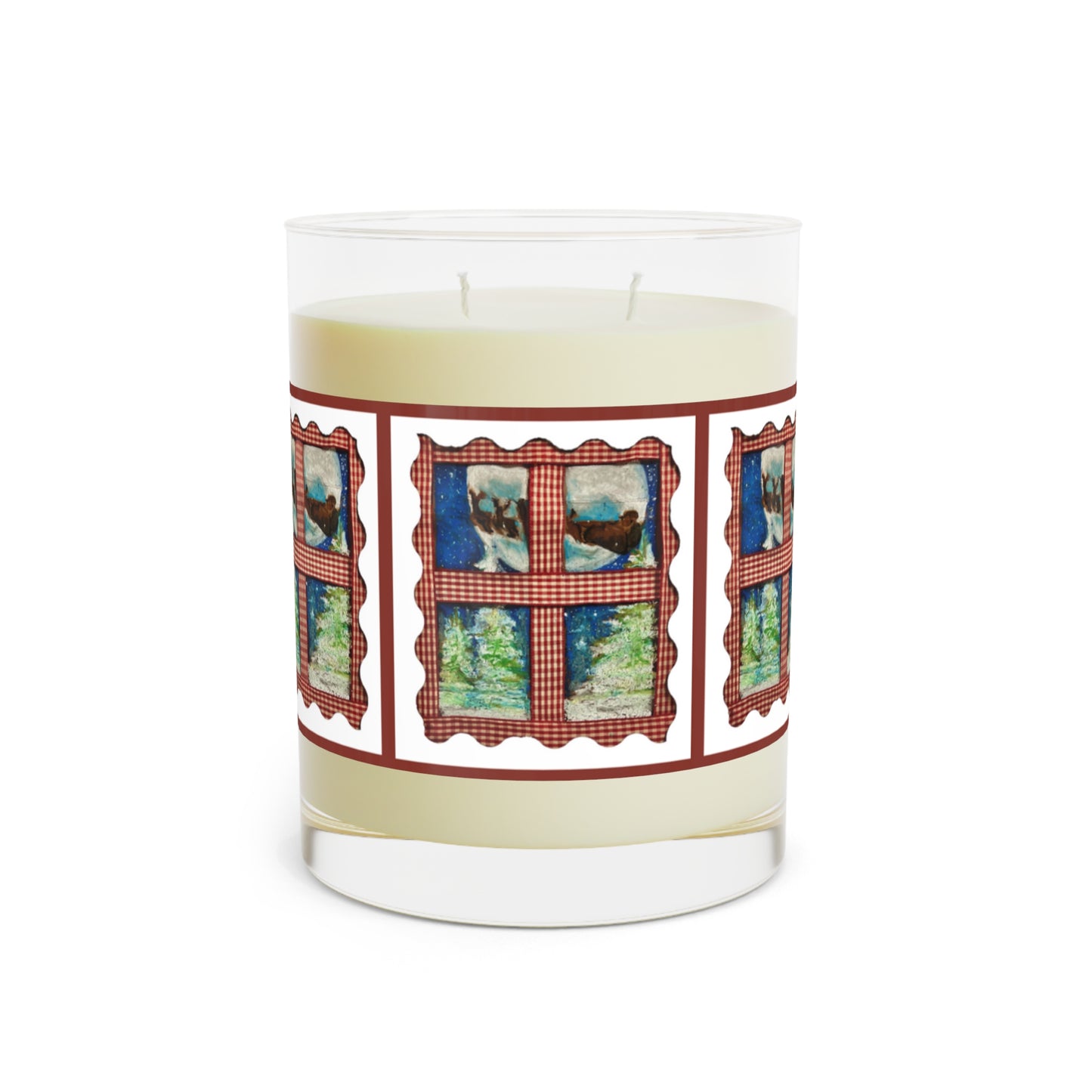 Wing Light Art Designs Santa's Sleigh Scented Candle - Full Glass, 11oz