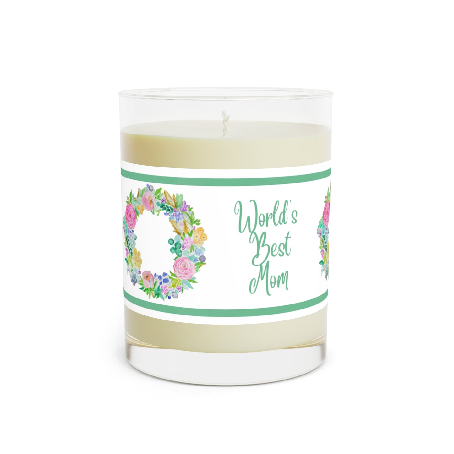 Wing Light Art Designs World's Best Mom Scented Candle - Full Glass, 11oz