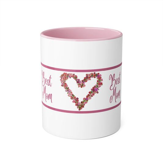 Wing Light Art Designs Best Mom Mother's Day Accent Mugs, 11oz