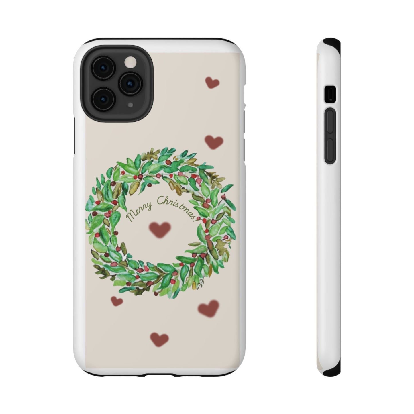 Merry Christmas Phone Case for iPhone 16, 16 Plus, 16 Pro 16 Pro Max, iPhone 15, 15 Plus, 15 Pro 15 Pro Max, Plus 14, 13, 12 and 11 Impact-Resistant Cases