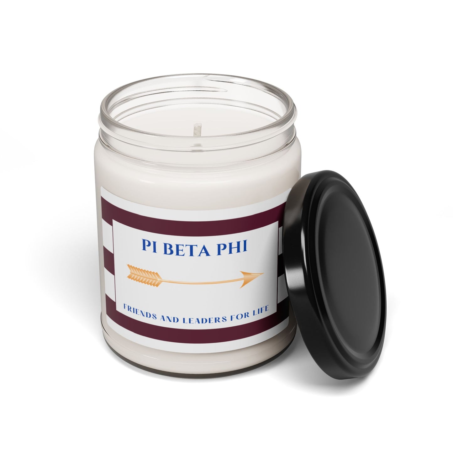 Pi Beta Phi Sorority House Soy Wax Candle, Greek Life Gift Candle, Gift For Sorority Girl, College Move-In Gift, Eco Friendly 9oz. Candle Scented Soy Candle, 9oz