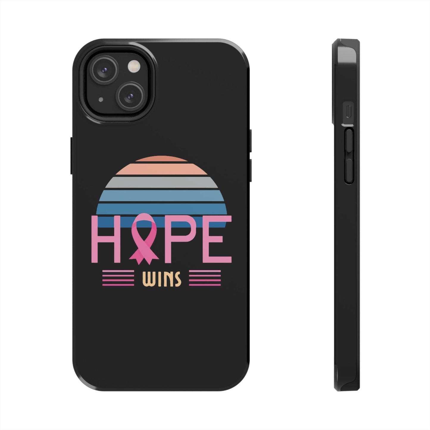 Hope Wins, Cancer Warrior Gift, Support Gift, Breast Cancer Survivor Gift, Cancer Tough Phone Cases, Survivor Gift, Pink Phone iPhone