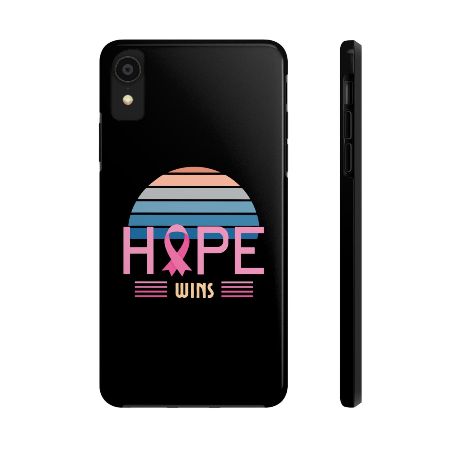 Hope Wins, Cancer Warrior Gift, Support Gift, Breast Cancer Survivor Gift, Cancer Tough Phone Cases, Survivor Gift, Pink Phone iPhone