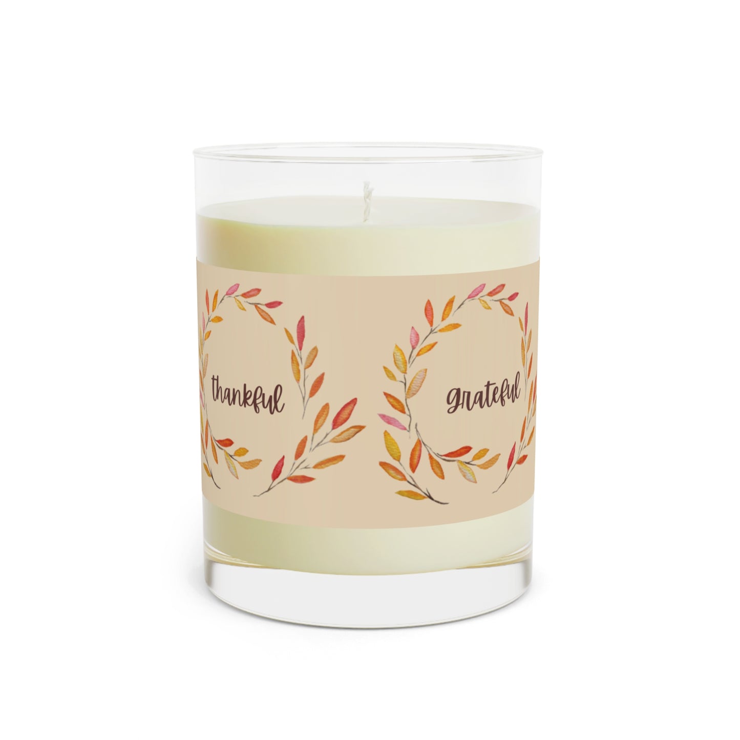 Thanksgiving Candle Favor/Thankful for you/Thanksgiving Table/Fall Candle/Hostess Gift Candle Favors Grateful Thankful Blessed