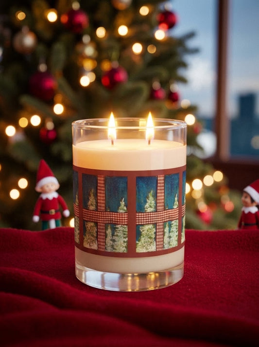 Wintery Window Snowy Night Candle – 11oz Soy