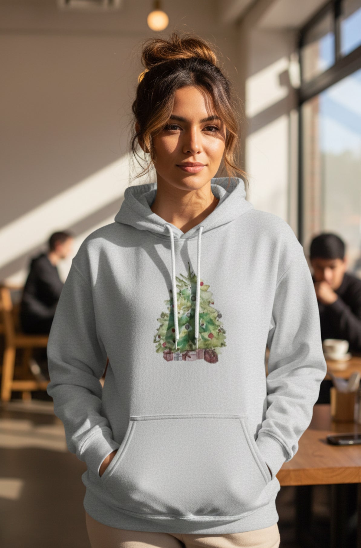 The "Christmas Morning" Hoodie | Super Soft Festive Tree Sweatshirt | Unisex Heavy Blend Holiday Pullover