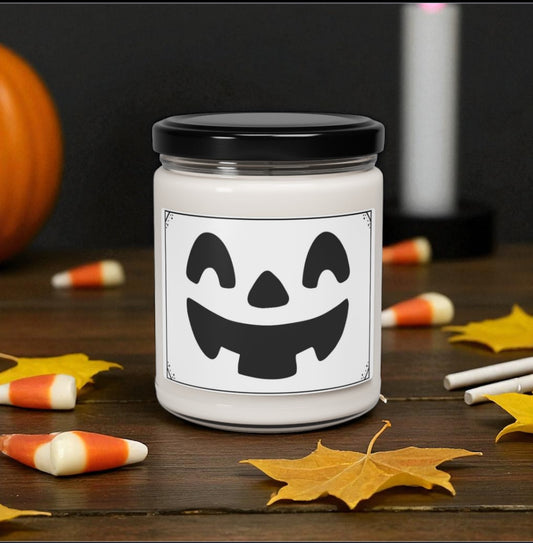 Halloween Pumpkin Scented Soy Candle | Cozy Home Decor, Fall Gift, Party Favor, Aromatherapy, Relaxation