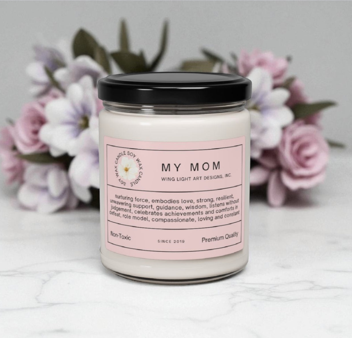 Non-Toxic Eco-Friendly Candle Mother's Day gift Idea Small Mother's Day gift 9oz Candle Nurturing Soy Candle for Mom | 9oz Non-Toxic Gift