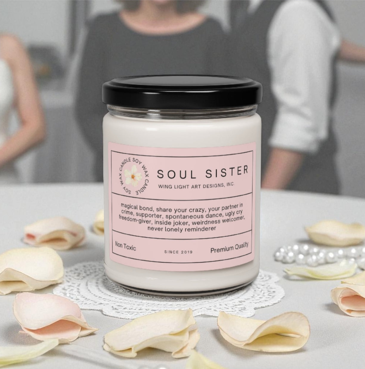 Soy Candle - Soul Sister, Best Friend Birthday Gift, 9oz