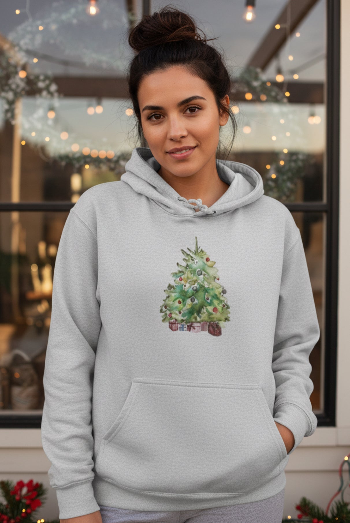 The "Christmas Morning" Hoodie | Super Soft Festive Tree Sweatshirt | Unisex Heavy Blend Holiday Pullover