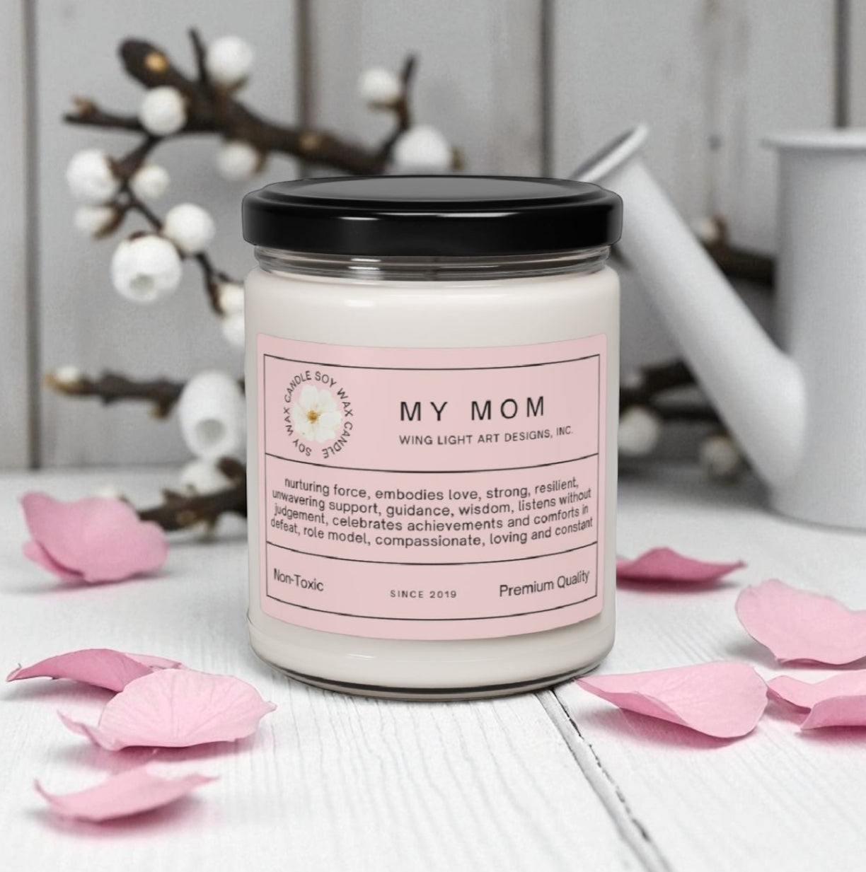 Non-Toxic Eco-Friendly Candle Mother's Day gift Idea Small Mother's Day gift 9oz Candle Nurturing Soy Candle for Mom | 9oz Non-Toxic Gift
