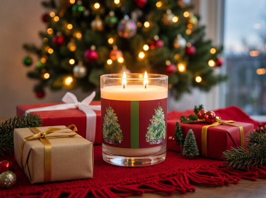 Red Holiday Trees Christmas Candle – 11oz Soy
