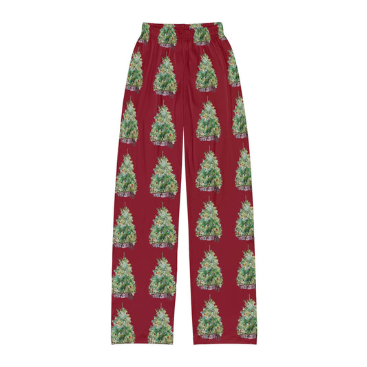 Wing Light Christmas Tree Kids Pajama Pants