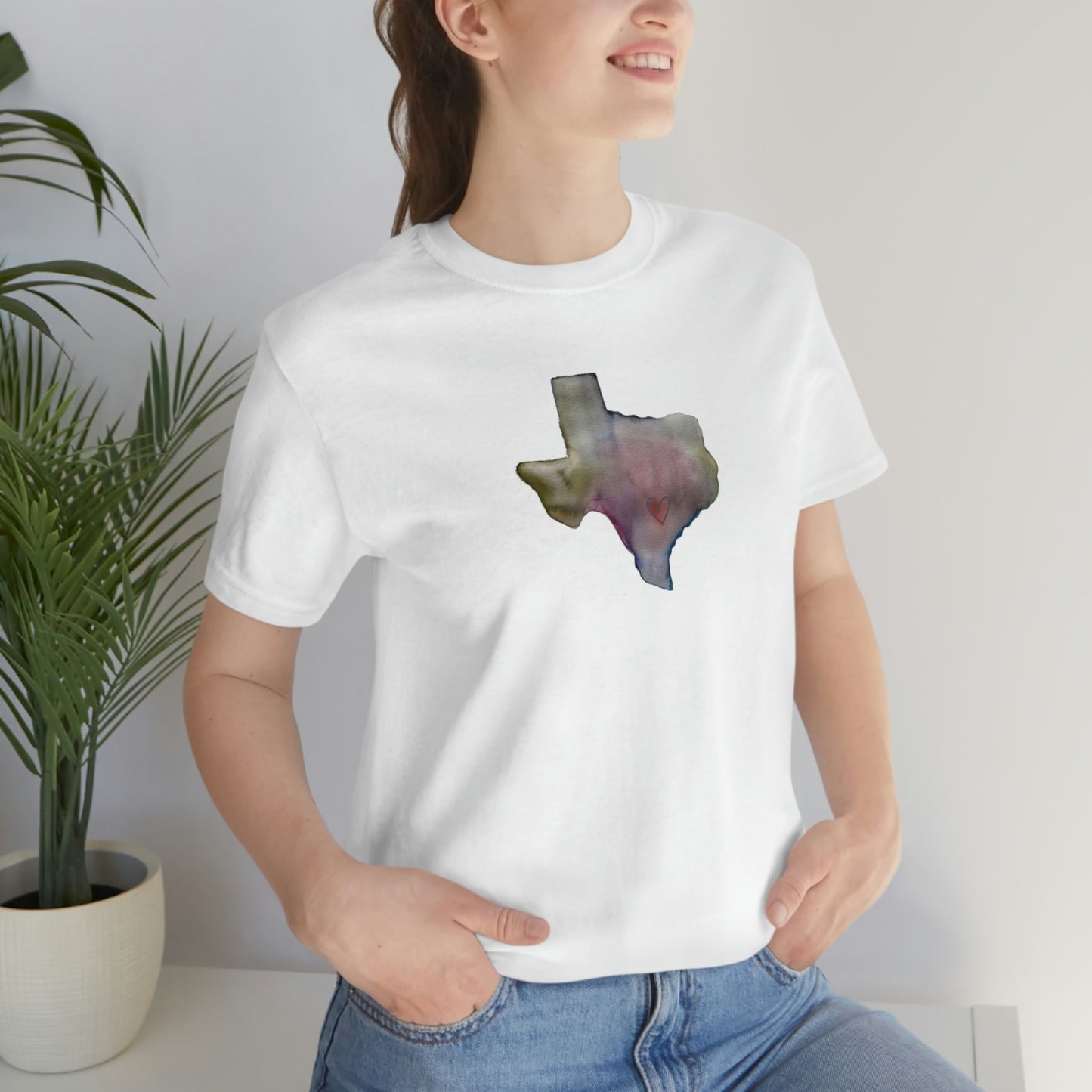 Wing Light Art Designs Texas Unisex Jersey Short Sleeve Tee