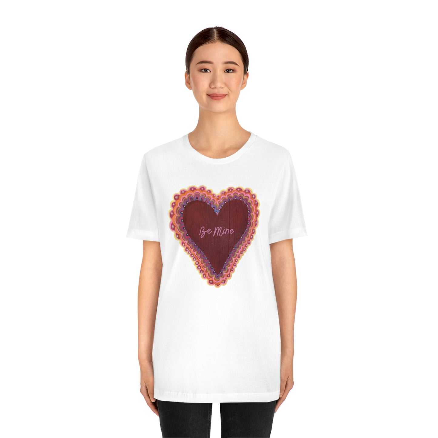 Wing Light Art Designs Valentine's Day Unisex Jersey Short Sleeve Tee