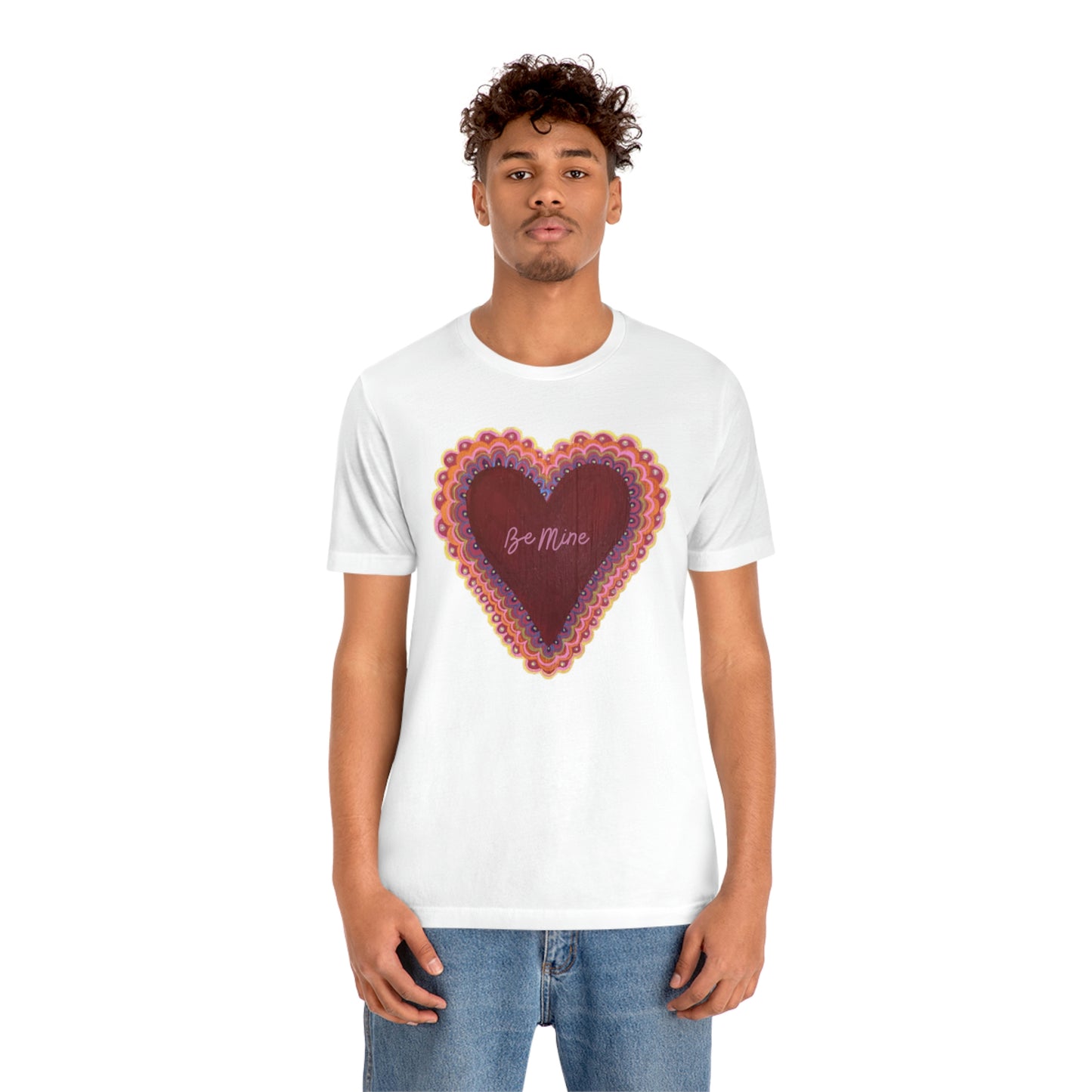 Wing Light Art Designs Valentine's Day Unisex Jersey Short Sleeve Tee