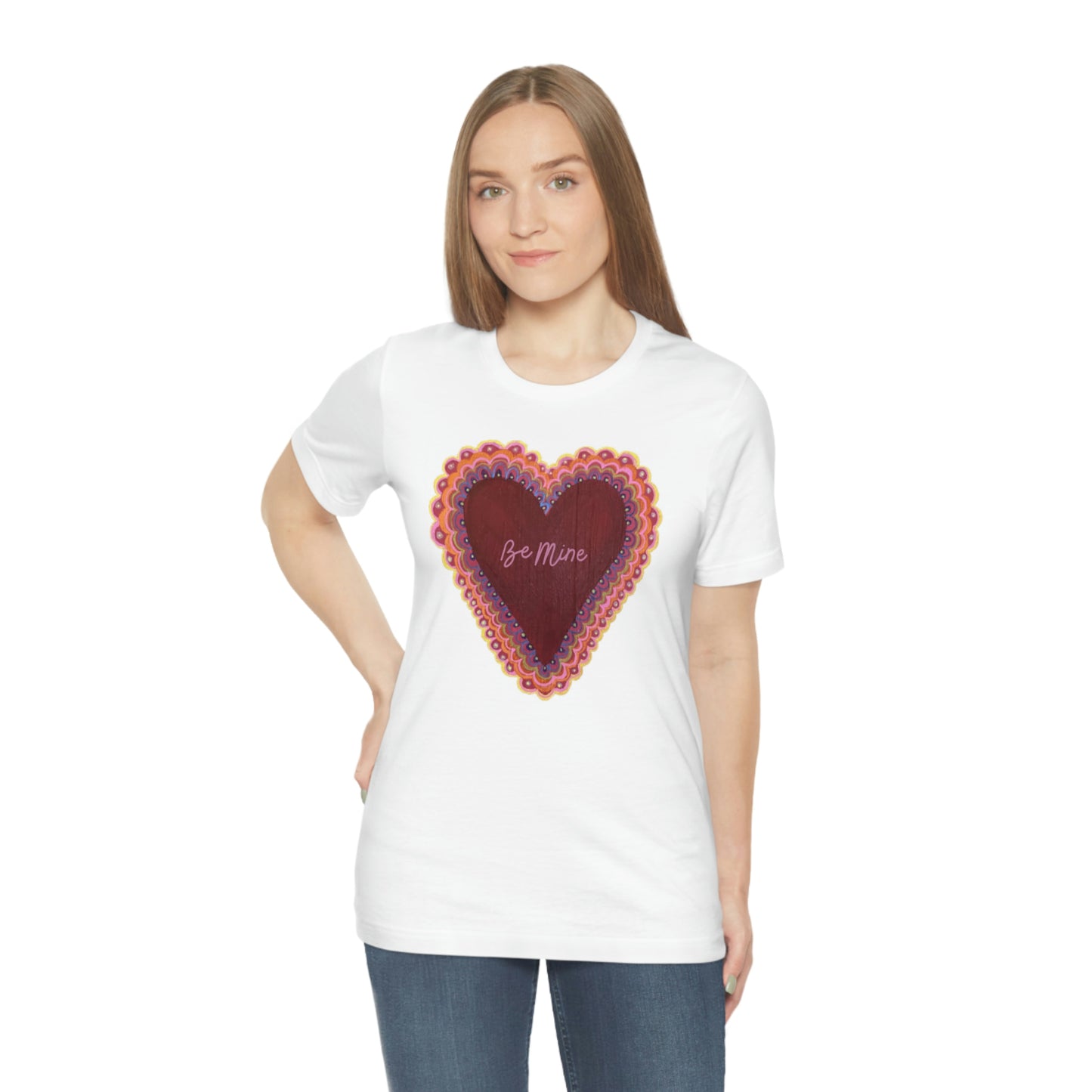 Wing Light Art Designs Valentine's Day Unisex Jersey Short Sleeve Tee