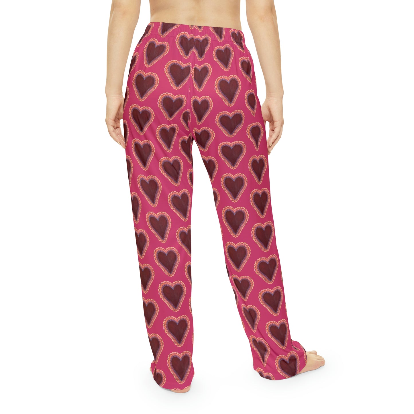 Wing Light Art Designs Valentine's Day Women's Pajama Pants