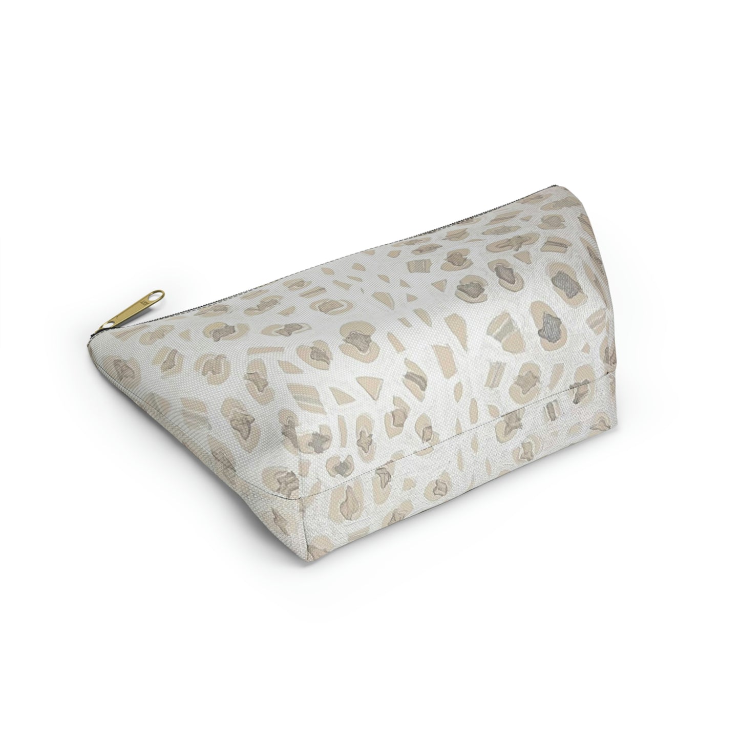 Wing Light Art Designs Silver Leopard Accessory Pouch w T-bottom