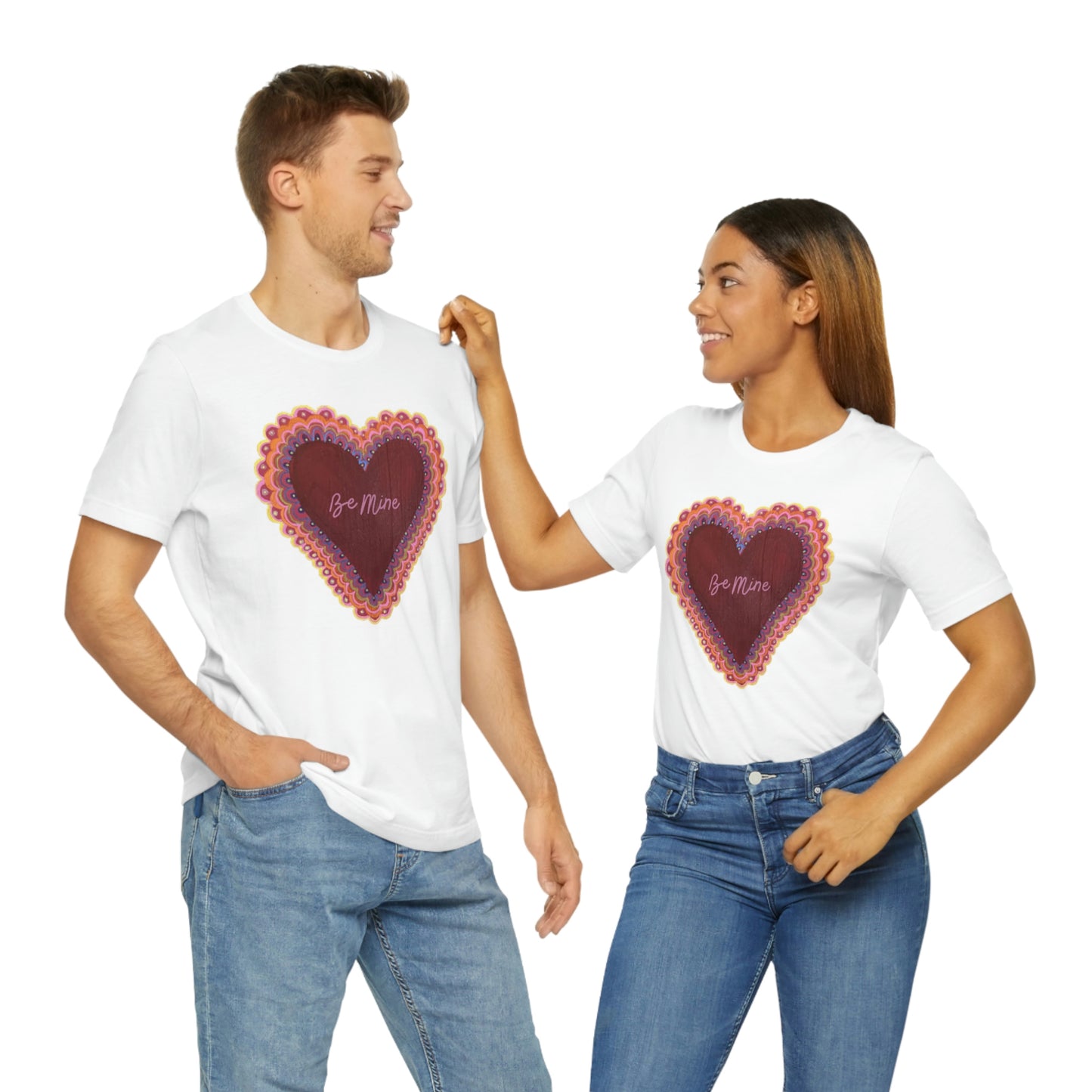 Wing Light Art Designs Valentine's Day Unisex Jersey Short Sleeve Tee