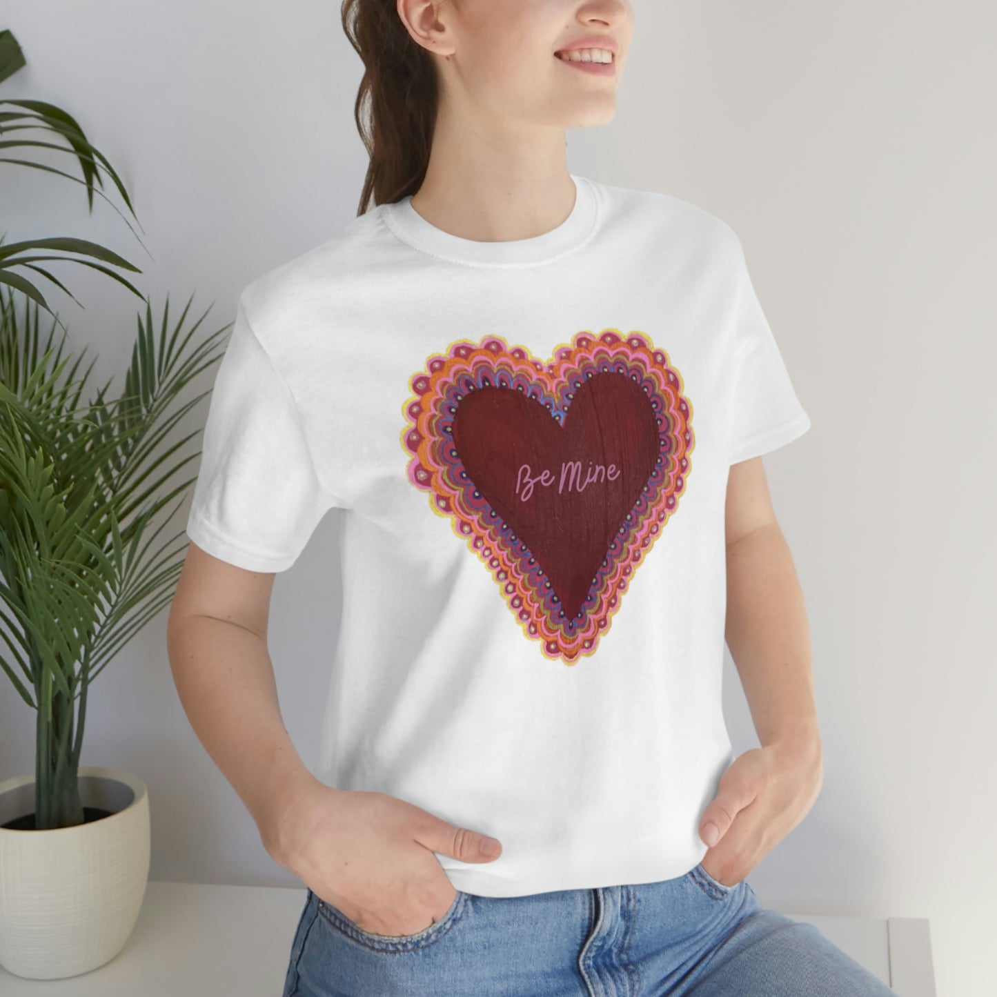 Wing Light Art Designs Valentine's Day Unisex Jersey Short Sleeve Tee