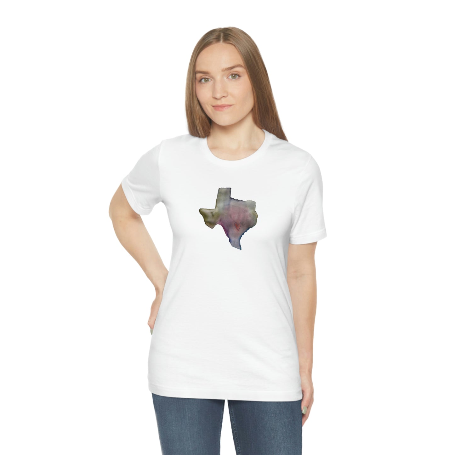 Wing Light Art Designs Texas Unisex Jersey Short Sleeve Tee