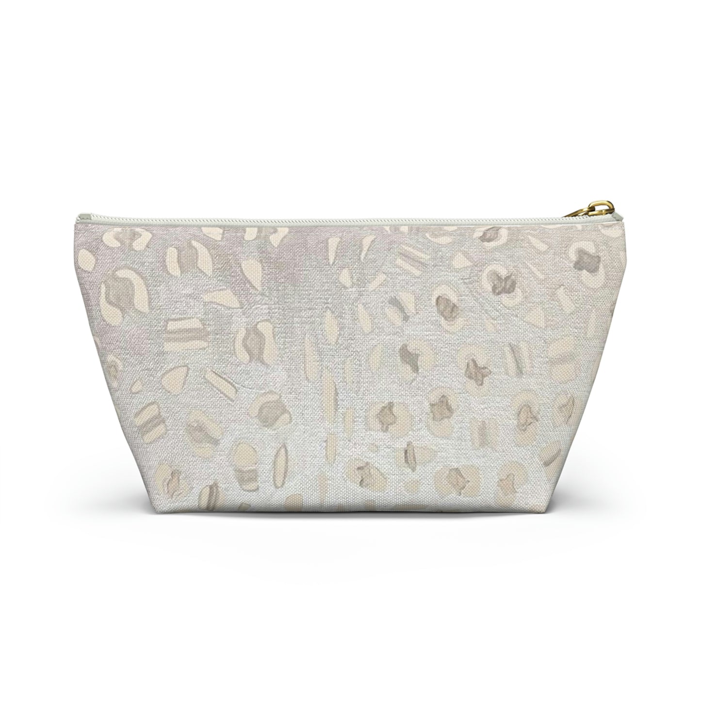 Wing Light Art Designs Silver Leopard Accessory Pouch w T-bottom