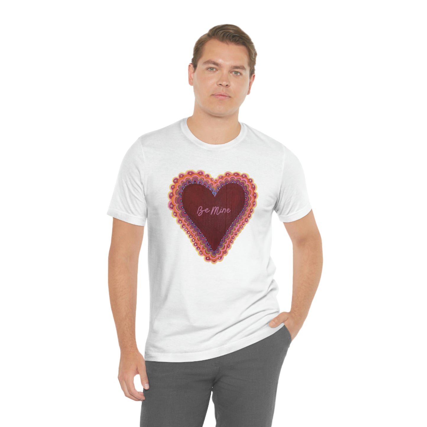 Wing Light Art Designs Valentine's Day Unisex Jersey Short Sleeve Tee