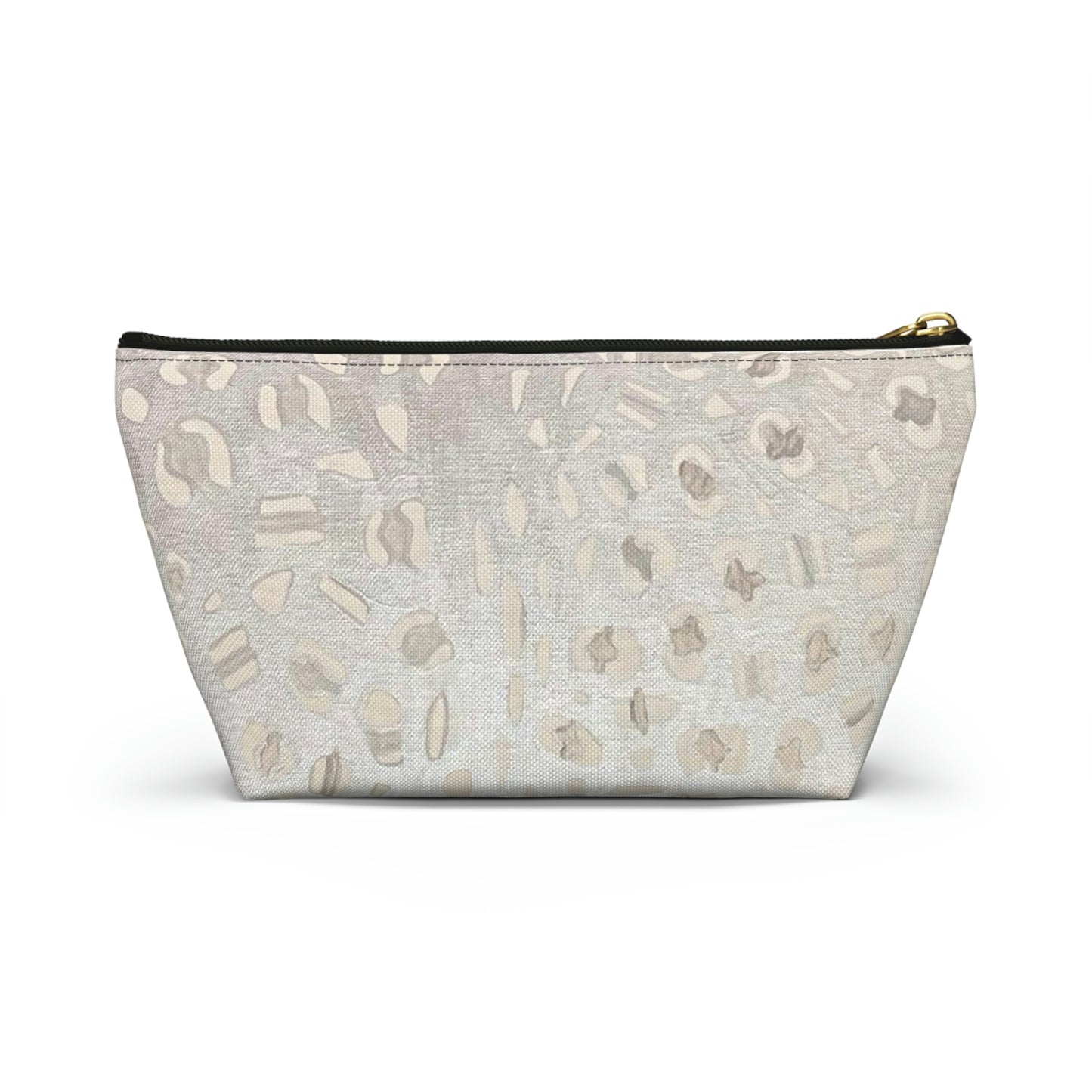 Wing Light Art Designs Silver Leopard Accessory Pouch w T-bottom